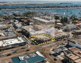 1075 Rosecrans St, San Diego, CA - Aerial  map view