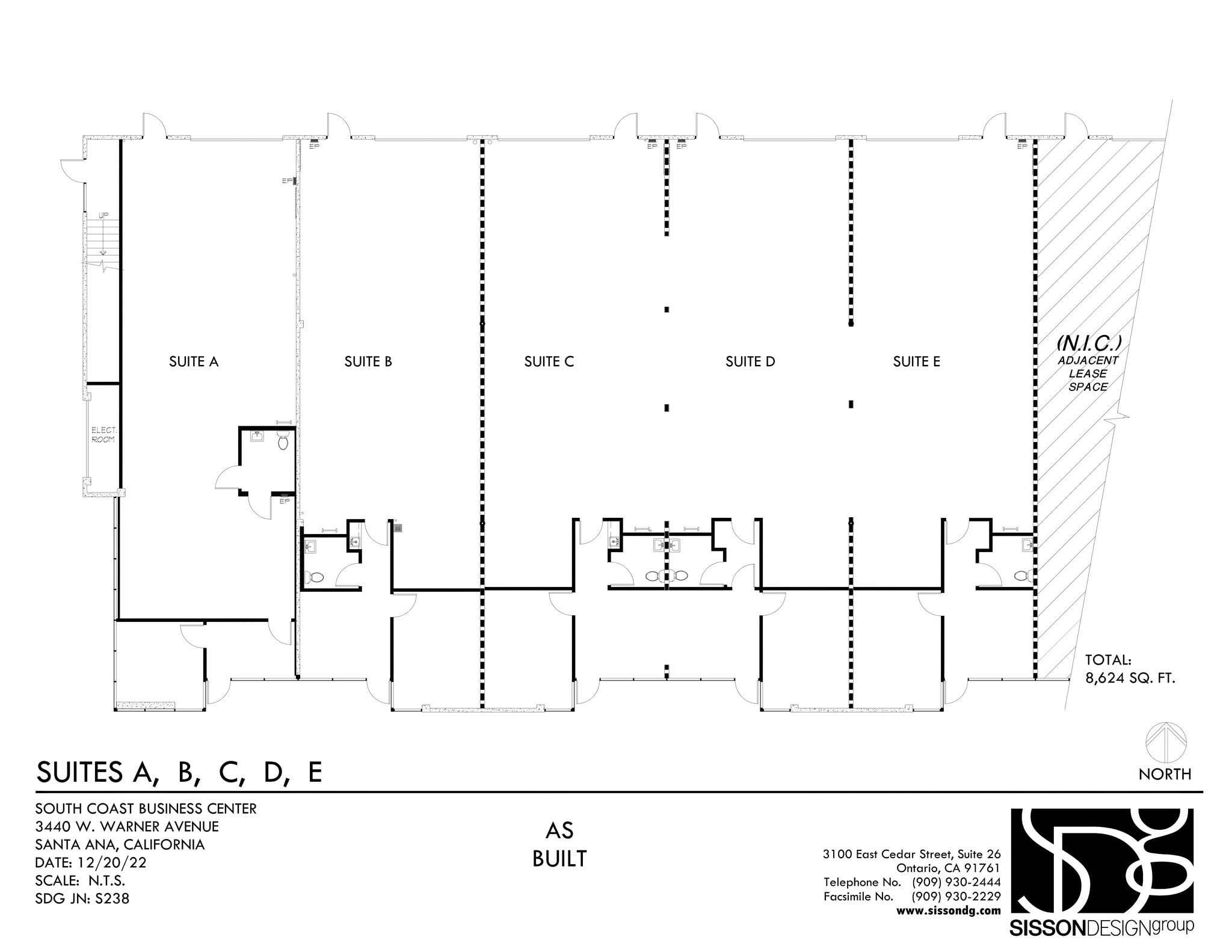 3400 W Warner Ave, Santa Ana, CA à louer Plan de site- Image 1 de 1