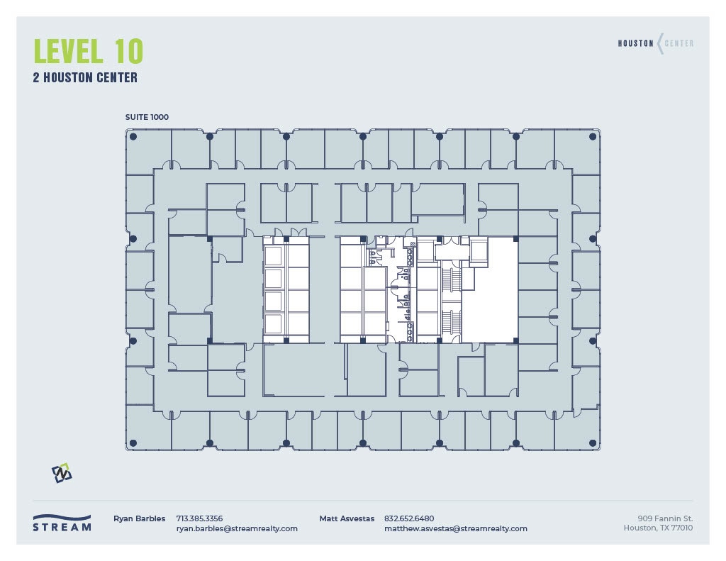 909 Fannin St, Houston, TX for lease Floor Plan- Image 1 of 1