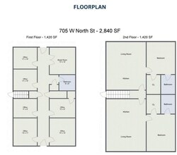 705 W North St, Raleigh, NC for lease Floor Plan- Image 1 of 1