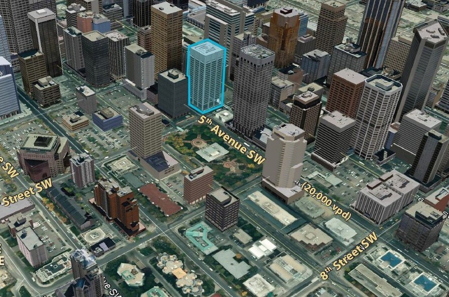 639 5th Ave SW, Calgary, AB à louer - Aérien - Image 1 de 10