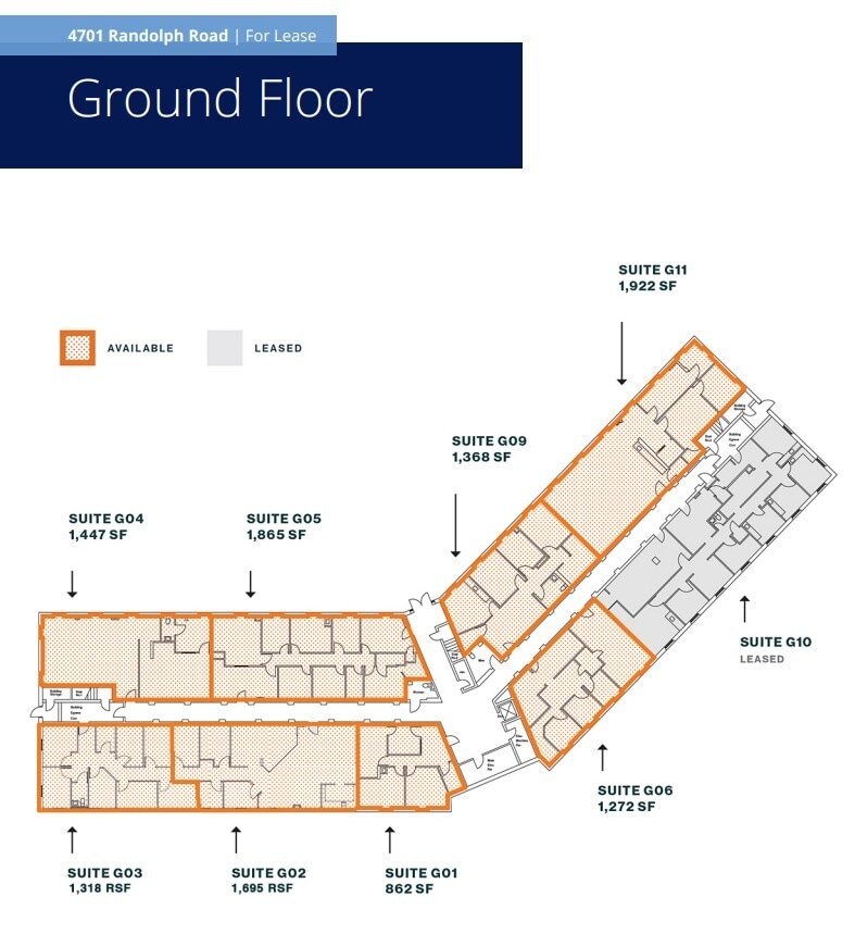 4701 Randolph Rd, Rockville, MD à louer Plan d’étage- Image 1 de 1