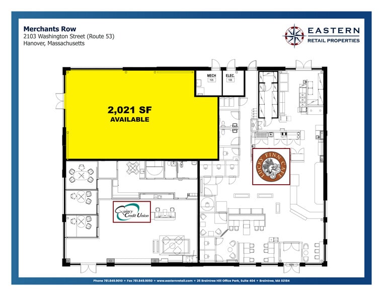 2103 Washington St, Hanover, MA for lease - Site Plan - Image 2 of 3
