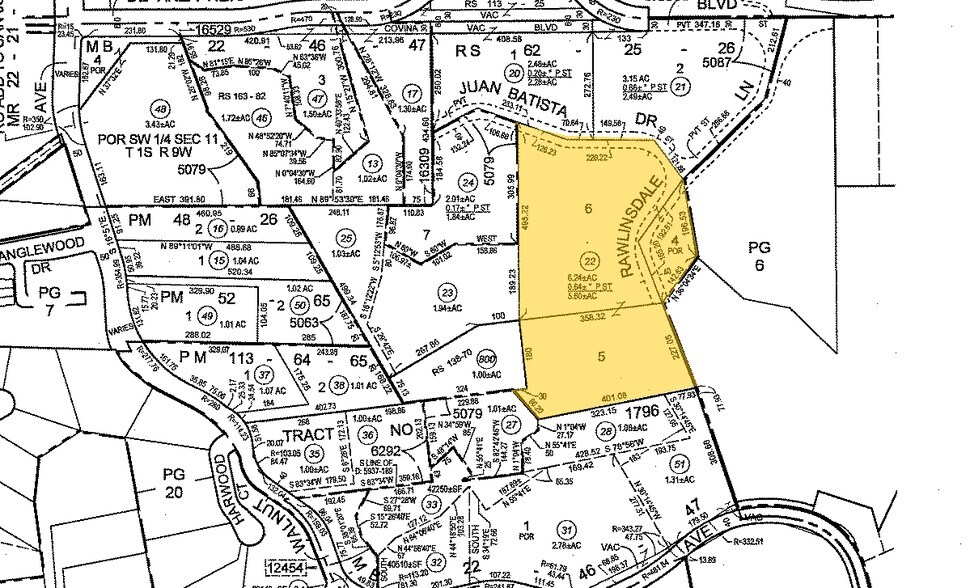 100 Rawlinsdale Ln, San Dimas, CA à vendre - Plan cadastral - Image 2 de 2