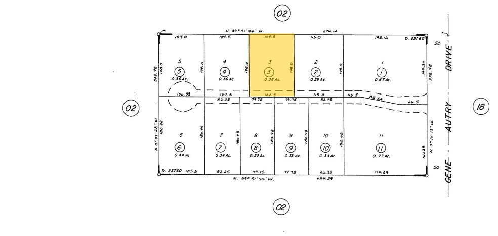 1231 S Gene Autry Trl, Palm Springs, CA à louer - Plan cadastral - Image 2 de 8