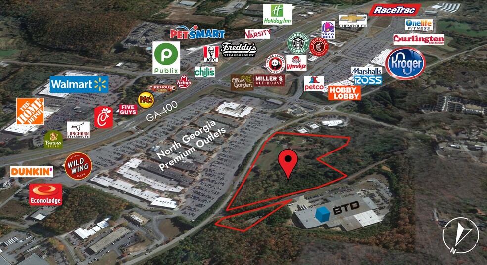 978 Lumpkin Campground Rd S, Dawsonville, GA for sale - Aerial - Image 2 of 5