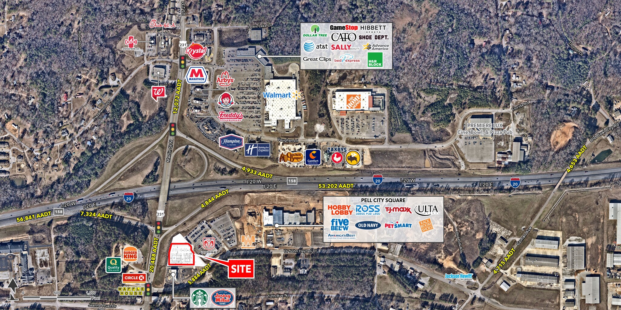 Highway 231 & Interstate 20, Pell City, AL for lease Building Photo- Image 1 of 3