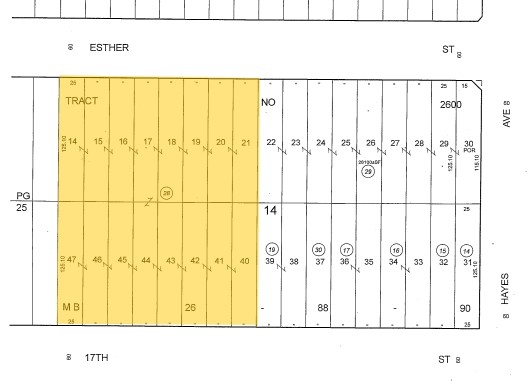 2037 W 17th St, Long Beach, CA à louer - Plan cadastral - Image 2 de 2