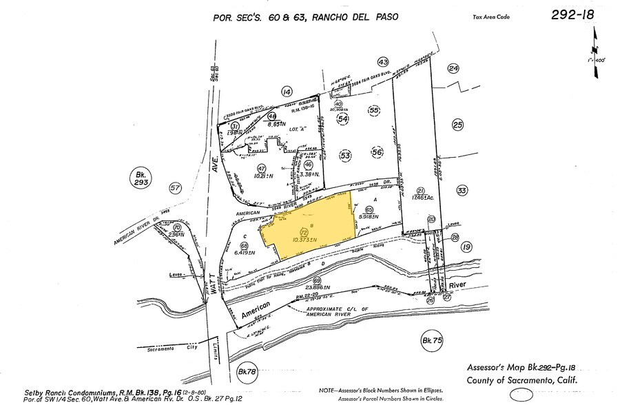 3600 American River Dr, Sacramento, CA à louer - Plan cadastral - Image 2 de 12