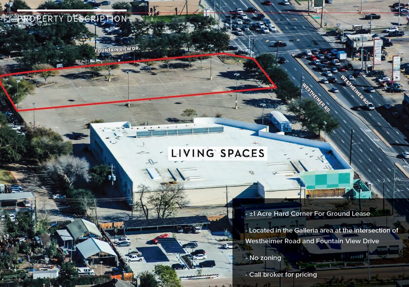 Westheimer Rd, Houston, TX à louer - Aérien - Image 2 de 3