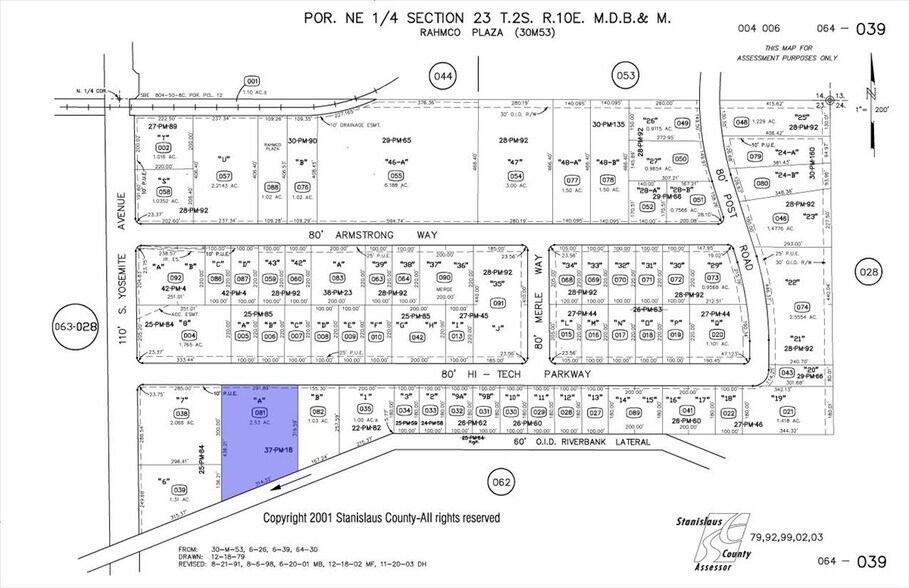 521 Hi Tech Pky, Oakdale, CA à louer - Plan cadastral - Image 3 de 42