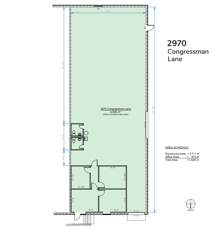 2970-2990 Congressman Ln, Dallas, TX à vendre Plan d’étage- Image 1 de 1