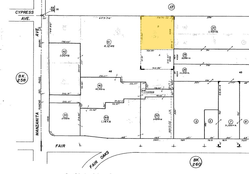 4044-4046 Wayside Ln, Carmichael, CA for lease - Plat Map - Image 3 of 6