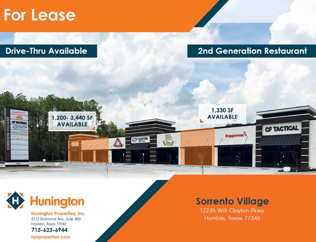 More details for 12235 Will  Clayton Blvd, Humble, TX - Retail for Lease