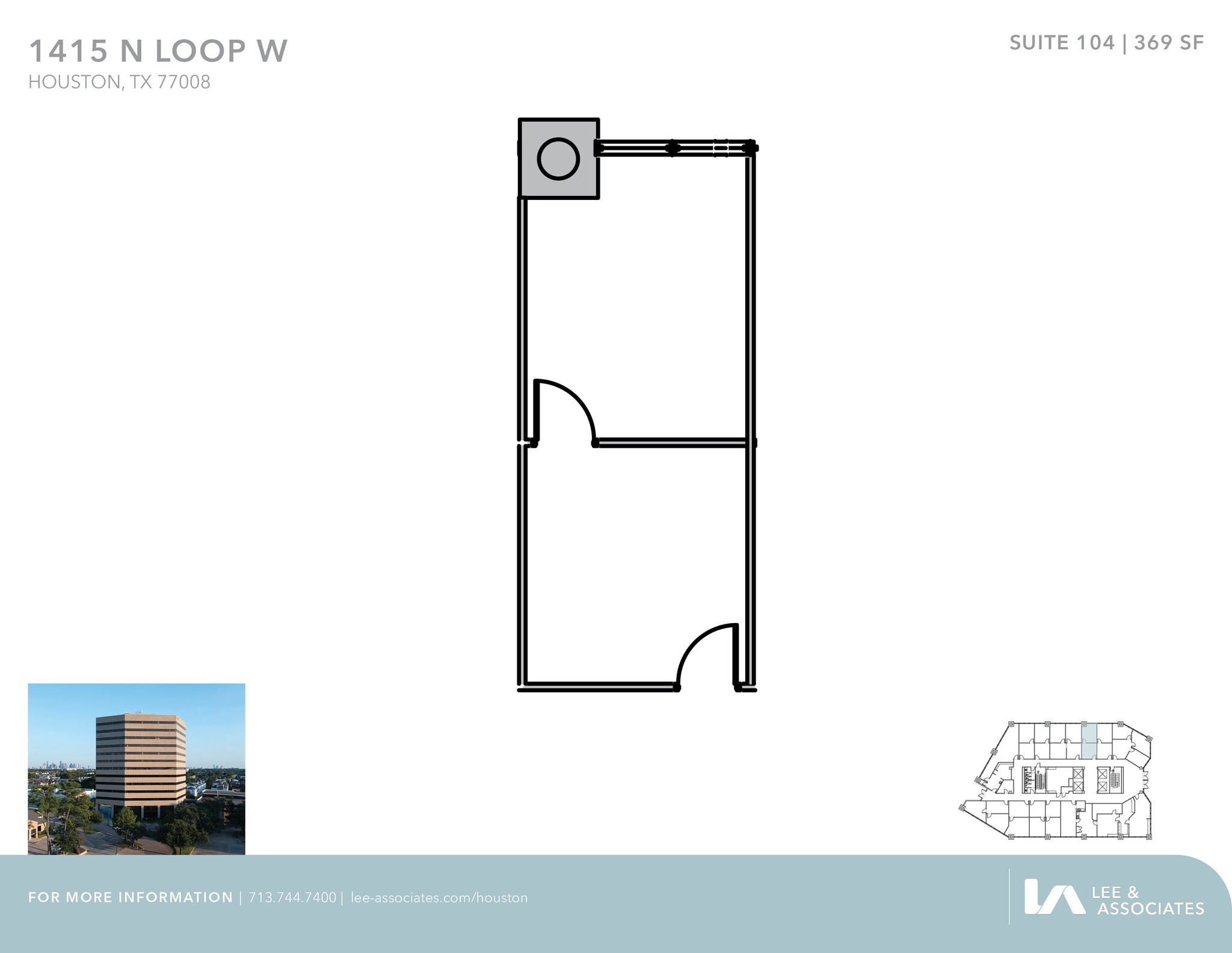 1415 North Loop W, Houston, TX for lease Floor Plan- Image 1 of 1