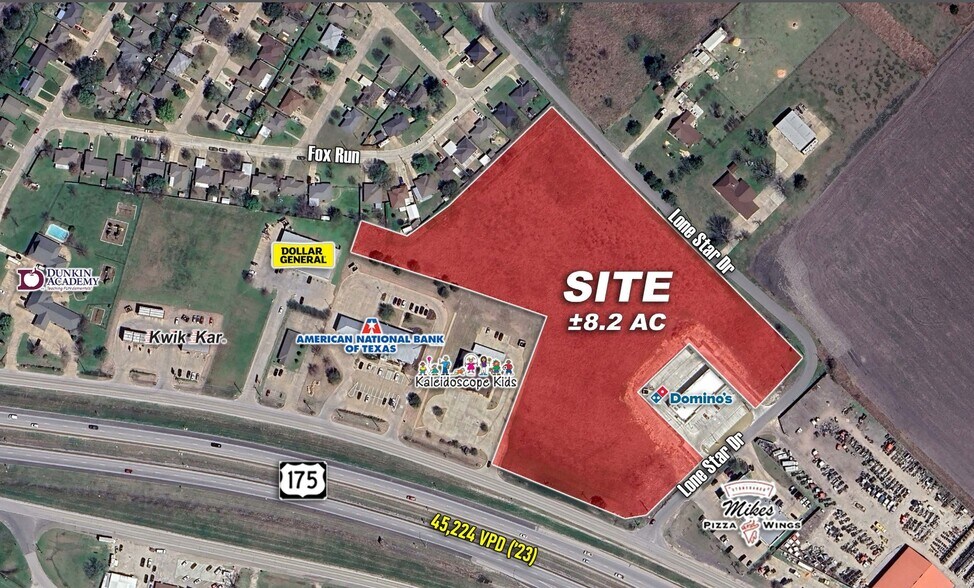 Lone Star Dr, Crandall, TX for sale - Aerial - Image 2 of 2