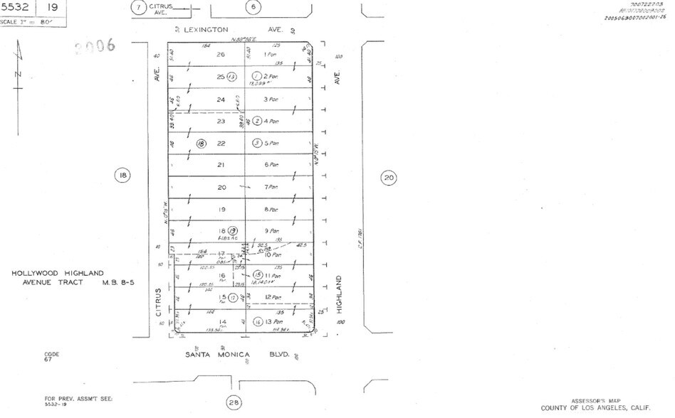 1135 N Highland Ave, Los Angeles, CA for sale - Plat Map - Image 3 of 3