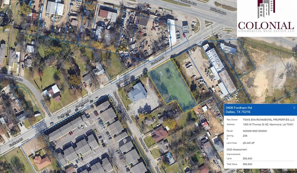 3408 Fordham, Dallas, TX à vendre - Photo du bâtiment - Image 2 de 3
