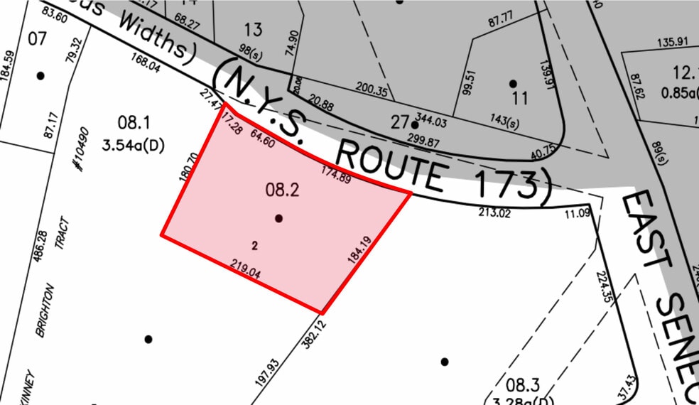 544 Seneca Turnpike East And Brighton, Syracuse, NY for sale - Plat Map - Image 3 of 4