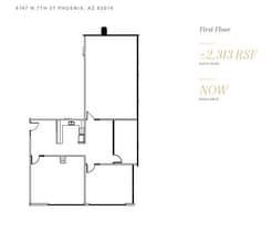 4745 N 7th St, Phoenix, AZ à louer Plan d’étage- Image 1 de 1