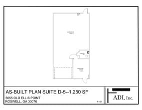 5055 D Old Ellis Pt, Roswell, GA à louer Plan de site- Image 1 de 1