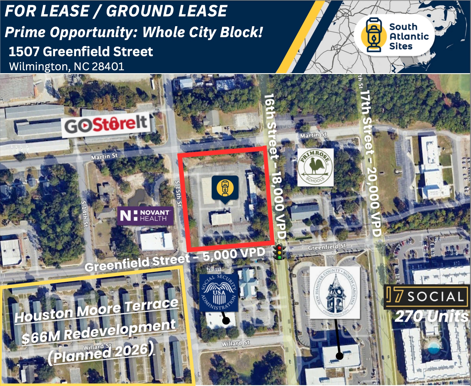 1507 Greenfield St, Wilmington, NC for lease Building Photo- Image 1 of 8