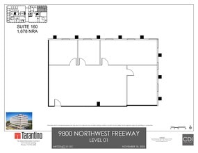 9800 Northwest Fwy, Houston, TX à louer Plan de site- Image 1 de 1