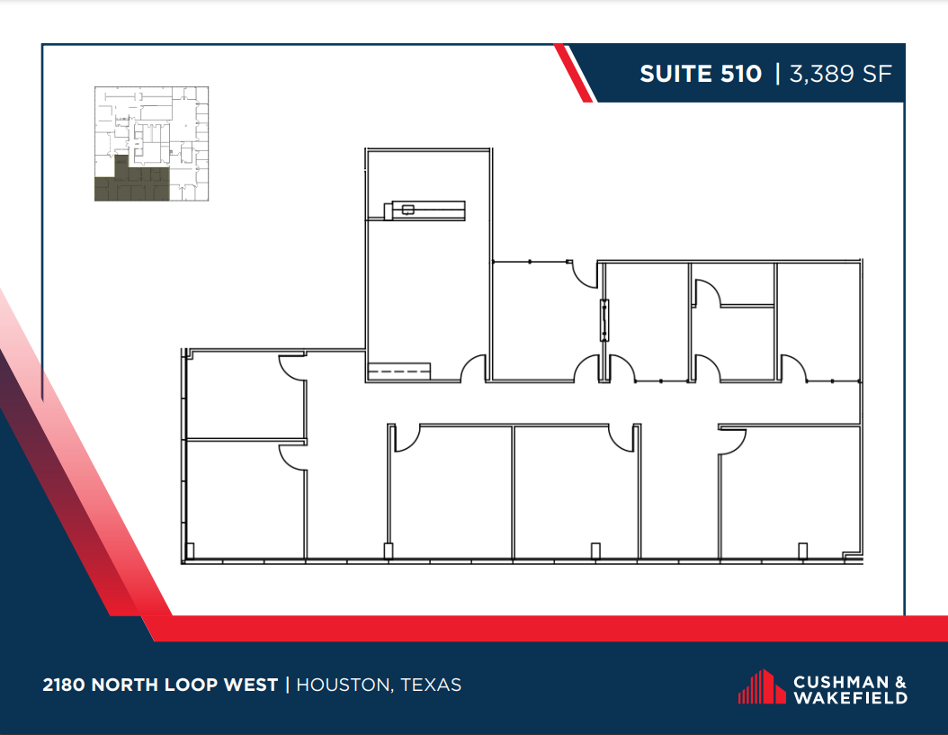 2180 North Loop W, Houston, TX à louer Plan d  tage- Image 1 de 1