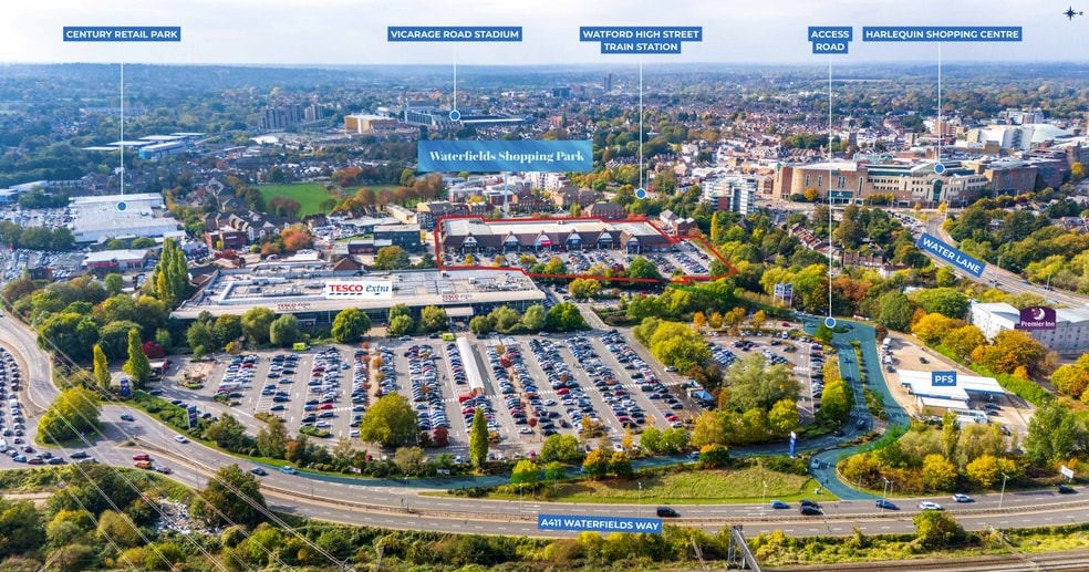 New Rd, Watford à vendre - Aérien - Image 3 de 3