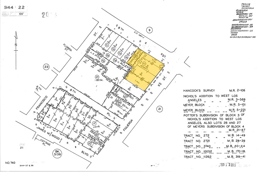 801 S Figueroa St, Los Angeles, CA for lease - Plat Map - Image 2 of 12