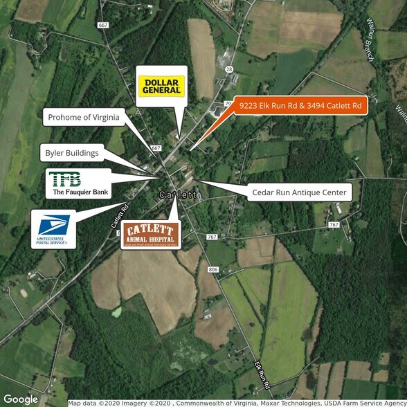 9223 Elk Run Rd, Catlett, VA à vendre - Aérien - Image 3 de 8