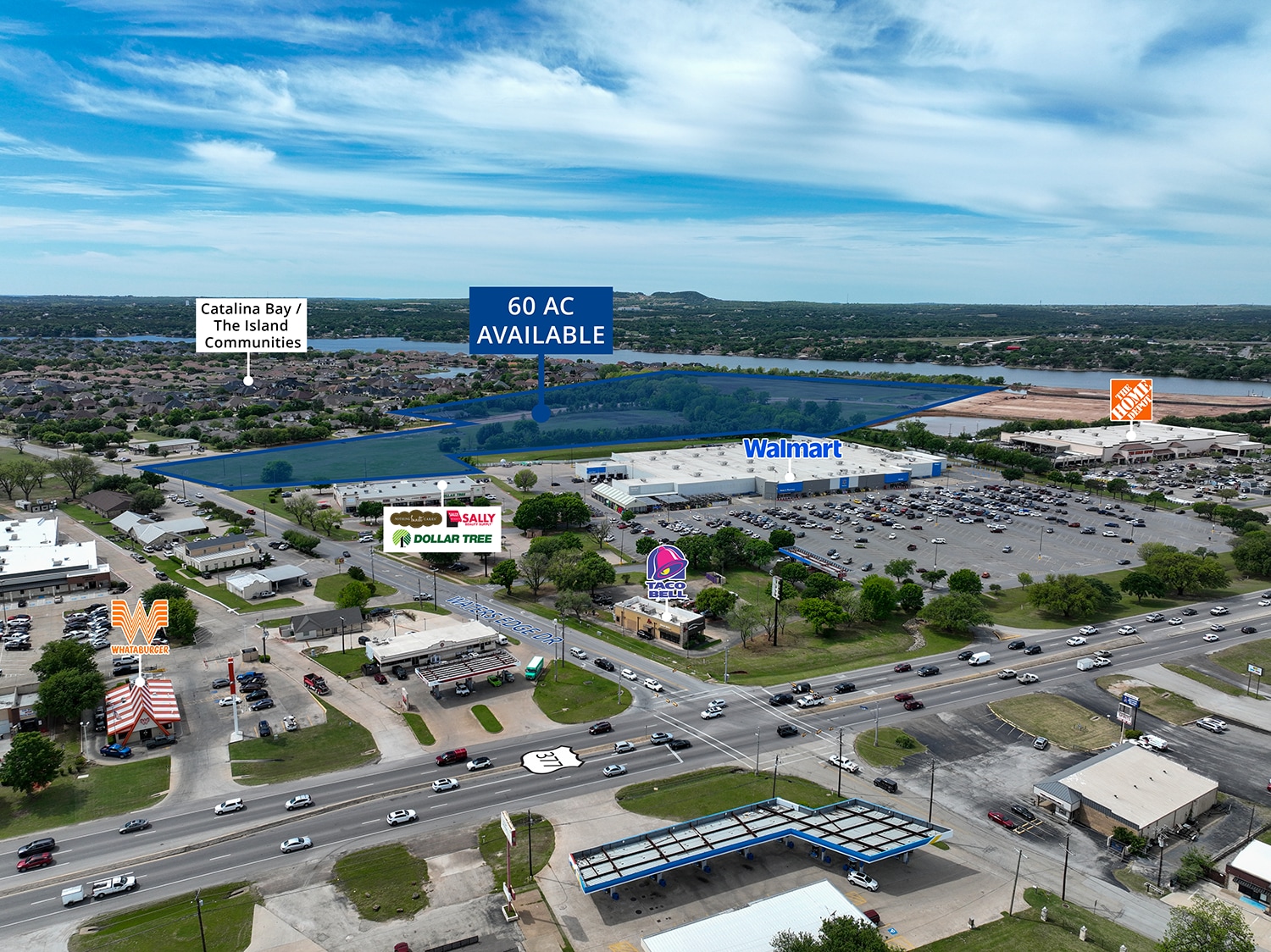E Hwy 377 & Waters Edge Dr, Granbury, TX for sale Primary Photo- Image 1 of 5