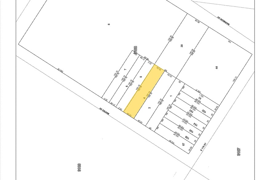 2052 Mapes Ave, Bronx, NY for sale - Plat Map - Image 2 of 5