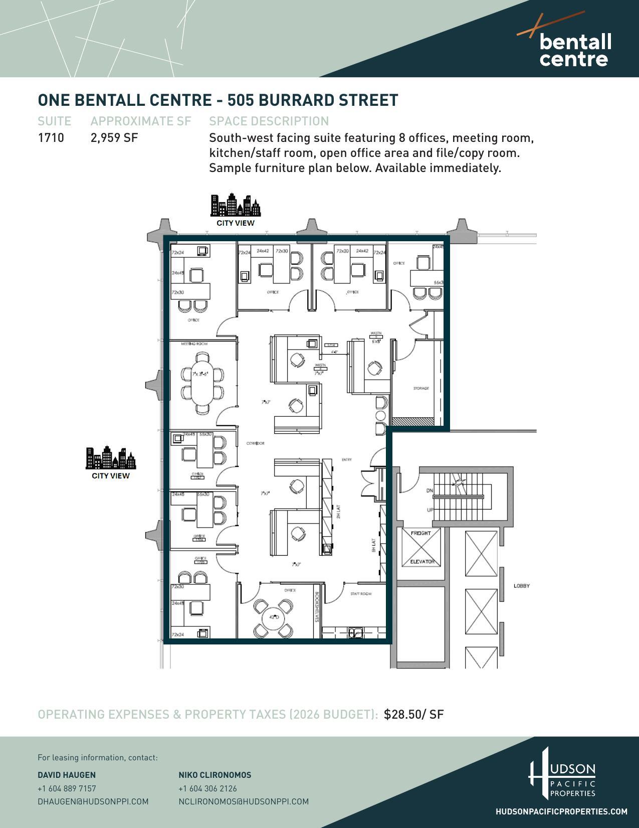 505 Burrard St, Vancouver, BC for lease Floor Plan- Image 1 of 1