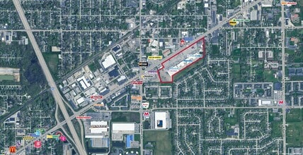 8101-8347 Pendleton Pike, Indianapolis, IN - Aerial  map view