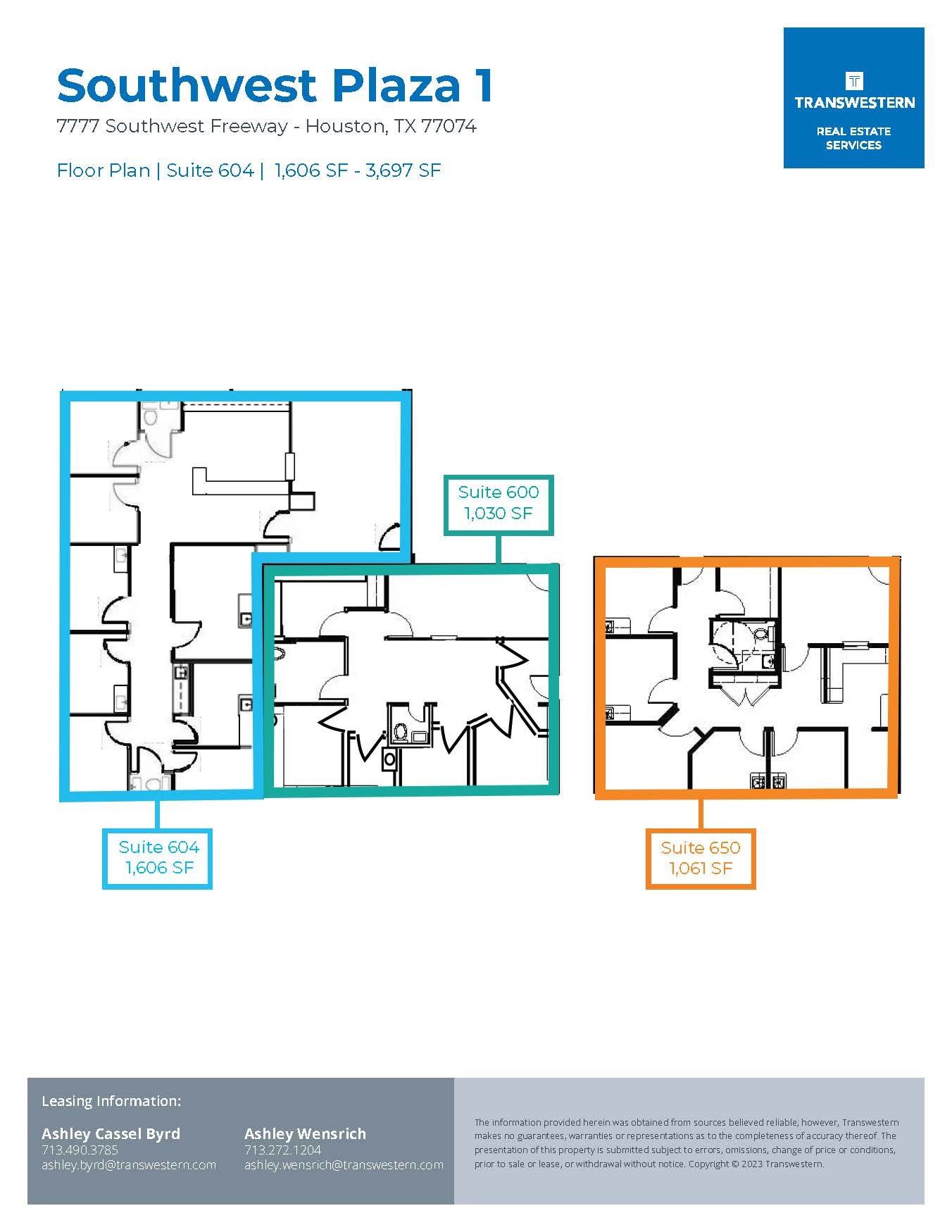 7737 Southwest Fwy, Houston, TX à louer Plan d’étage- Image 1 de 1