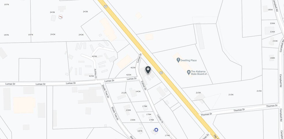 1707 7th St S, Clanton, AL à vendre - Plan cadastral - Image 3 de 3