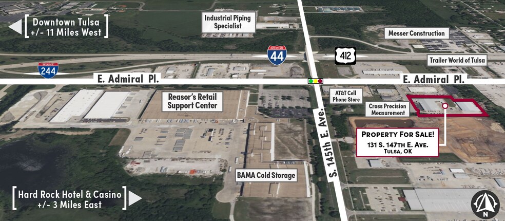 131 S. 147th E. Ave portefeuille de 2 propriétés à vendre sur LoopNet.ca - Aérien - Image 3 de 14