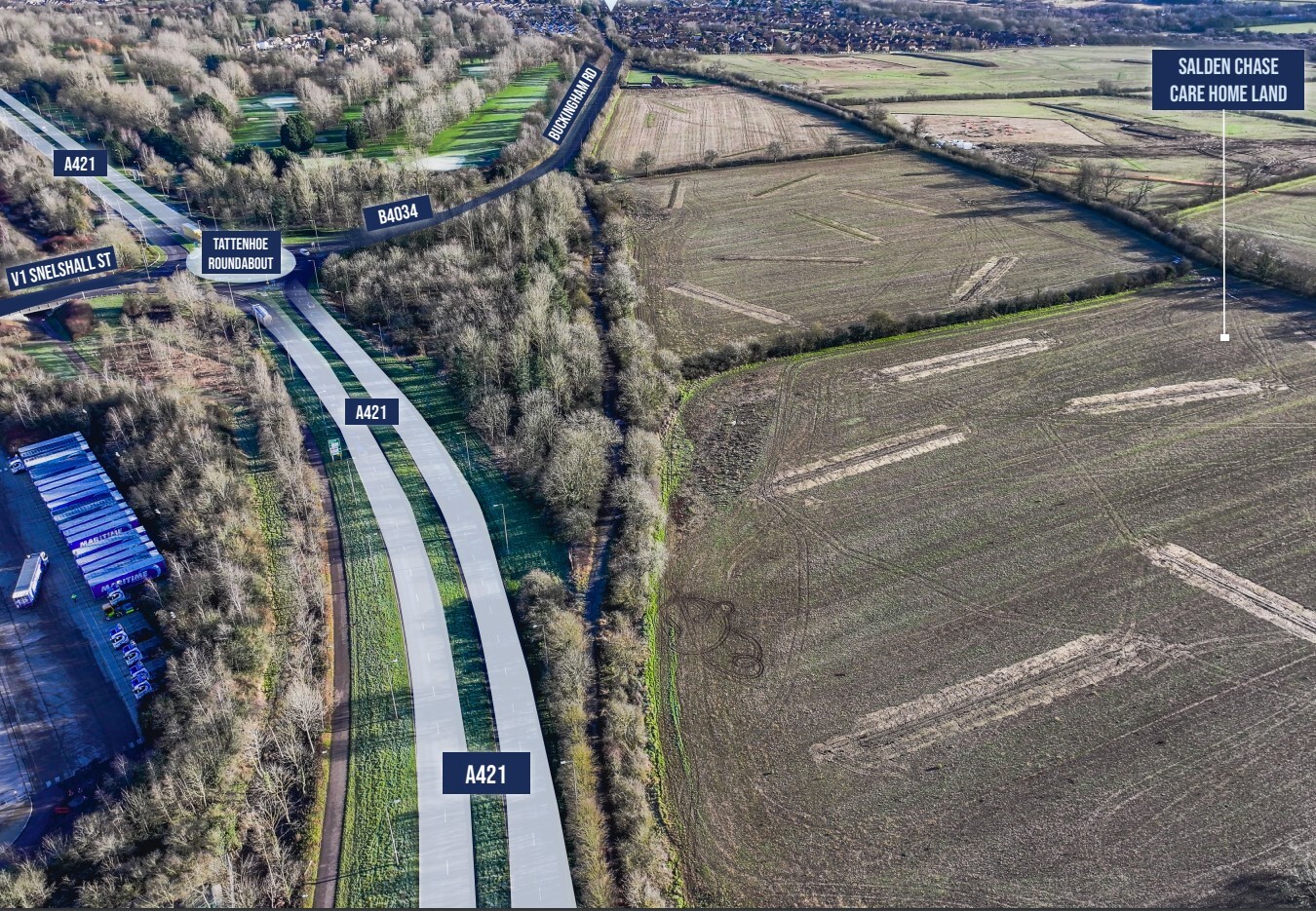 Buckinham Rd, Milton Keynes for sale Aerial- Image 1 of 3