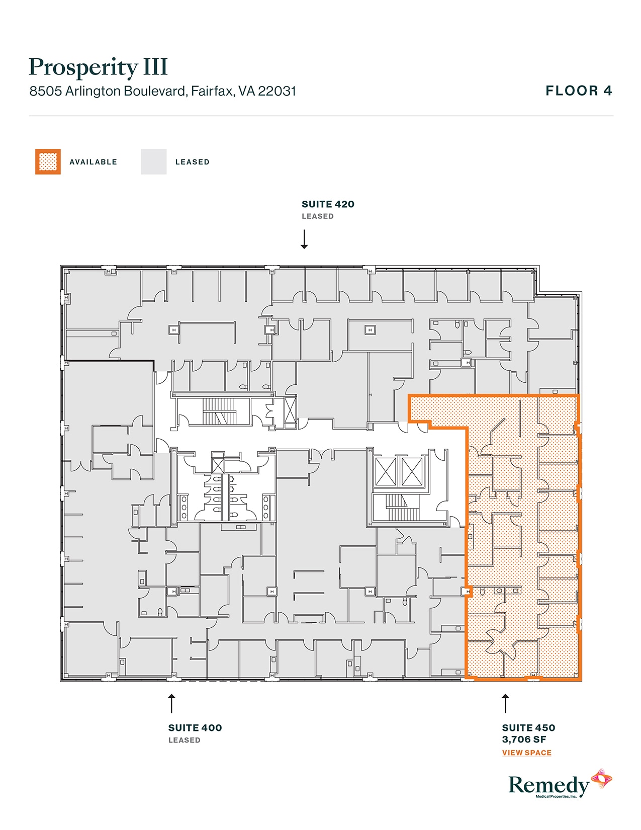 8501 Arlington Blvd, Merrifield, VA à louer Plan d’étage- Image 1 de 1