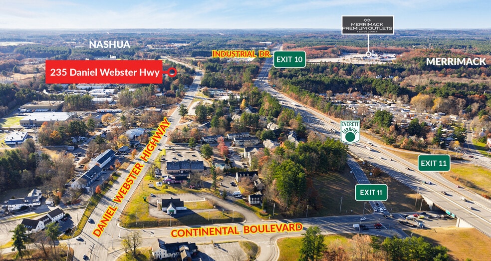 235 Daniel Webster Hwy, Merrimack, NH à louer - Photo du bâtiment - Image 2 de 4