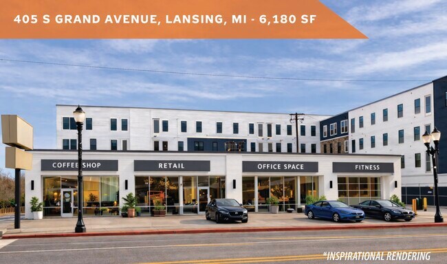 Plus de détails pour 405 S Grand Ave, Lansing, MI - Commerce de détail à louer