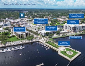 210 Oak Ave, Sanford, FL - AERIAL  map view