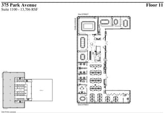 375 Park Ave, New York, NY à louer Plan d’étage- Image 2 de 2