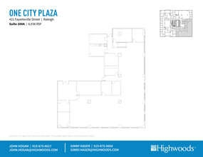 421 Fayetteville St, Raleigh, NC à louer Plan d  tage- Image 1 de 2