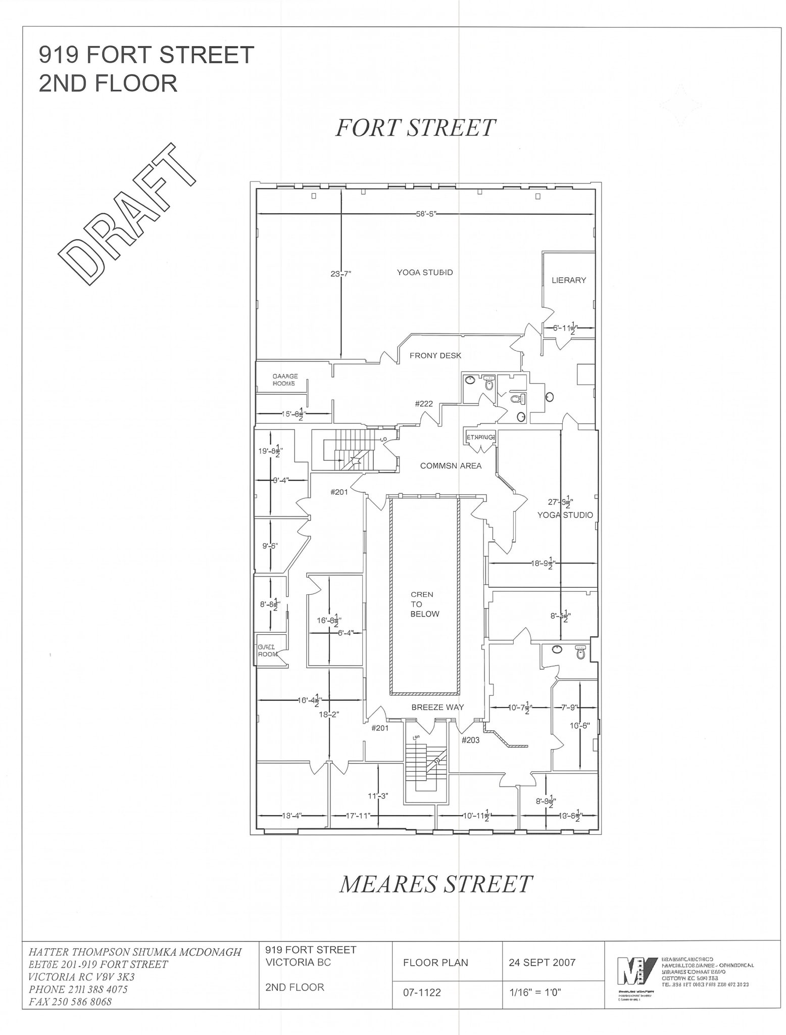 919 Fort St, Victoria, BC for lease Floor Plan- Image 1 of 16