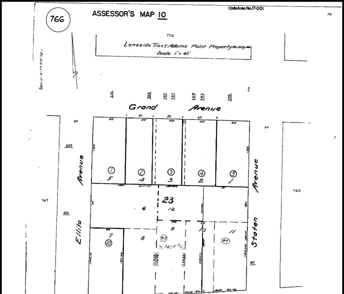 525 Bellevue Ave, Oakland, CA à vendre - Plan cadastral - Image 3 de 3
