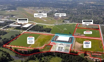 2625 NE Huffman Rd, Hillsboro, OR - Aerial map view