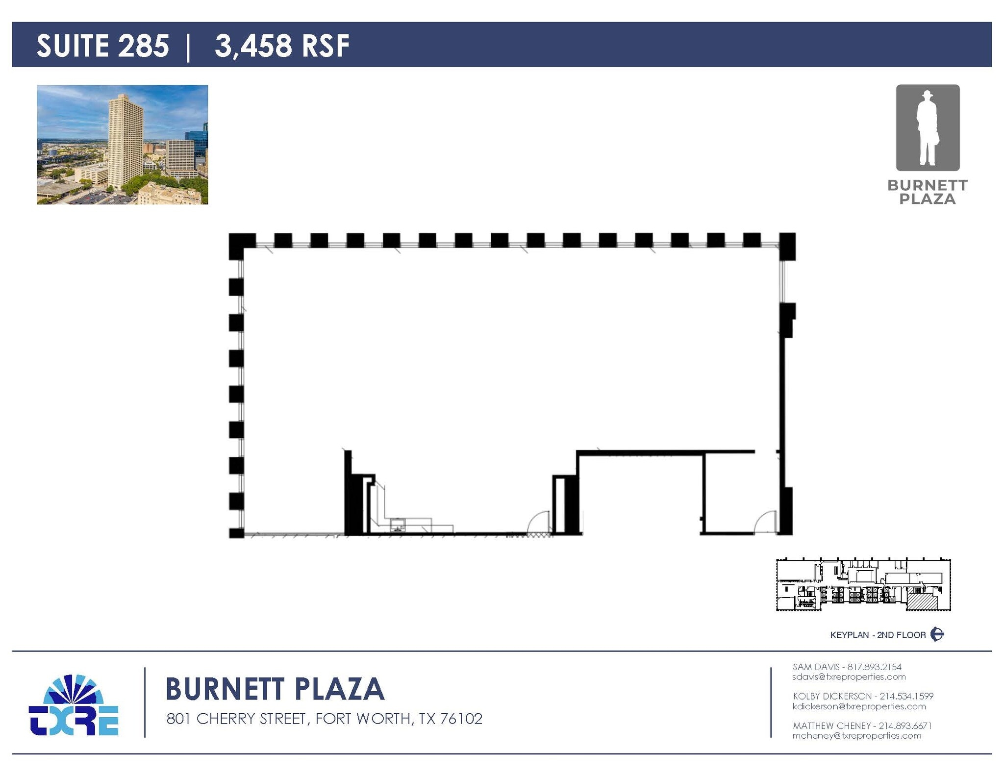 801 Cherry St, Fort Worth, TX for lease Floor Plan- Image 1 of 3