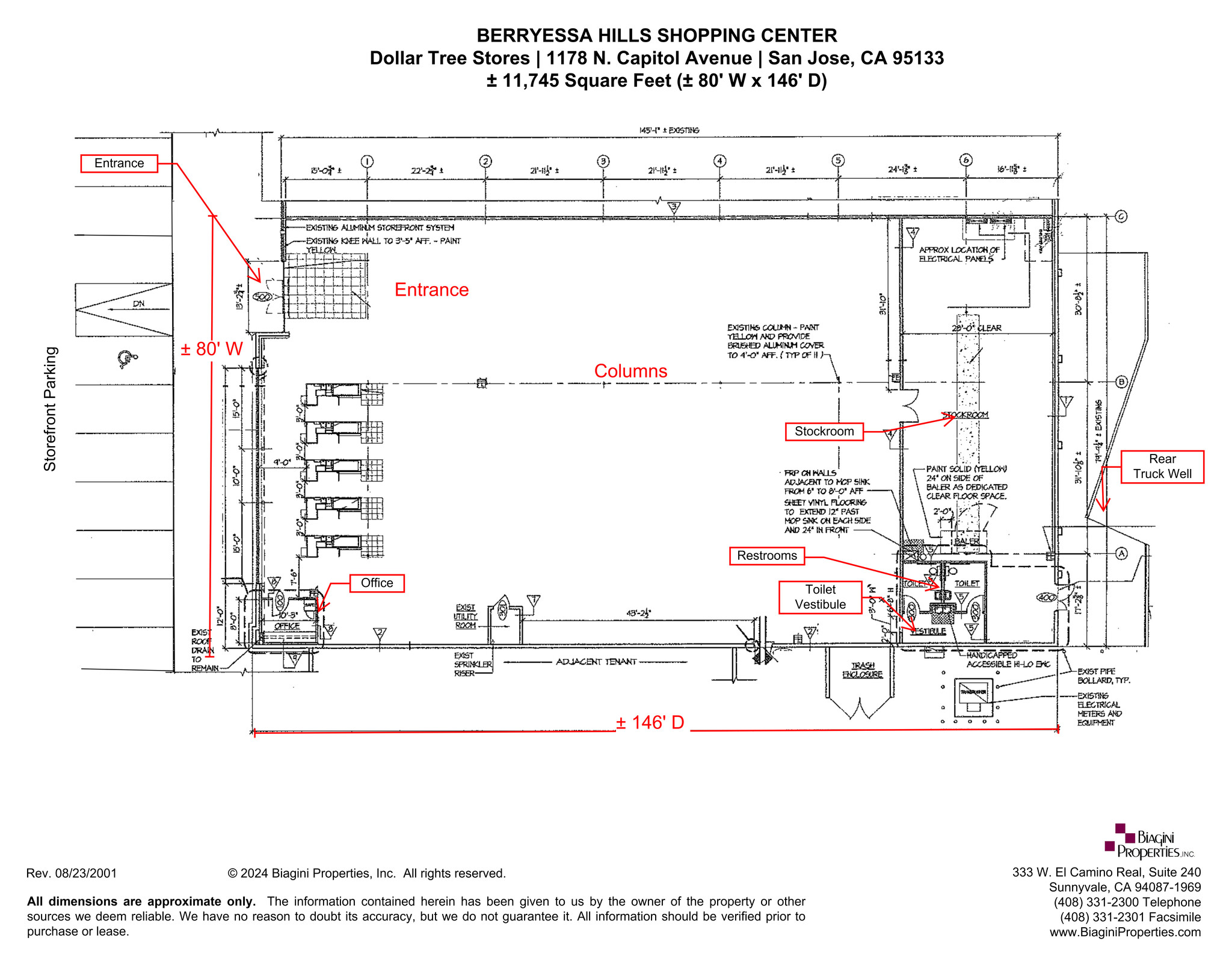 1142-1198 N Capitol Ave, San Jose, CA à louer Plan de site- Image 1 de 1